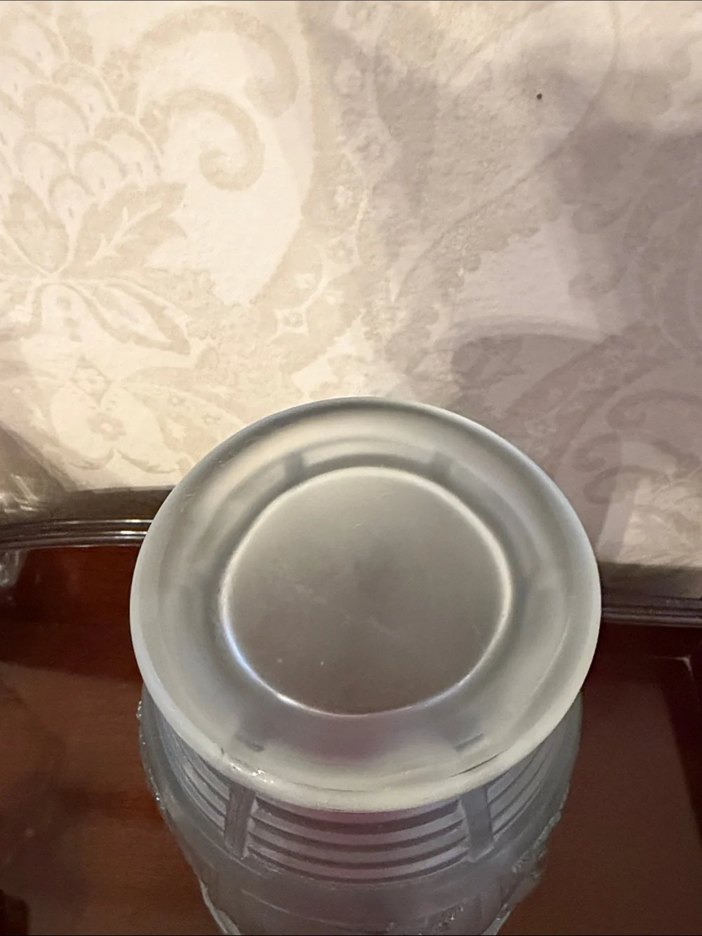 Art Deco Unmarked Frosted Glass Danaides Vase